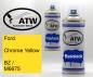 Preview: Ford, Chrome Yellow, BZ / M6675: 400ml Sprühdose + 400ml Klarlack - Set, von ATW Autoteile West.